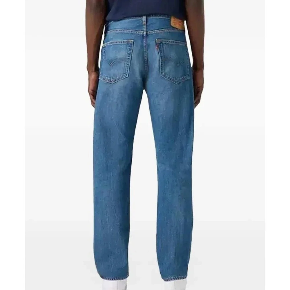 NWT Levi's 501 Curve Jeans Men's 33x30 Blue Denim Stretch Straight Leg
